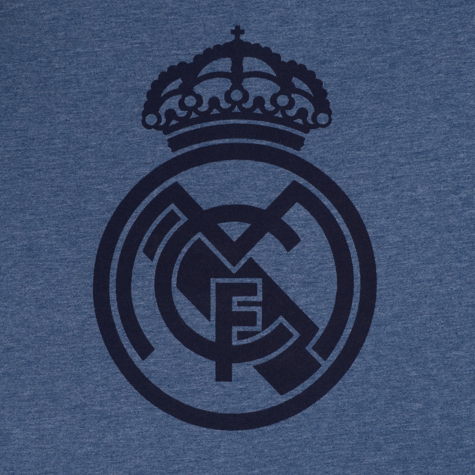 Real Madrid adults short pyjama loungewear set in blue marl