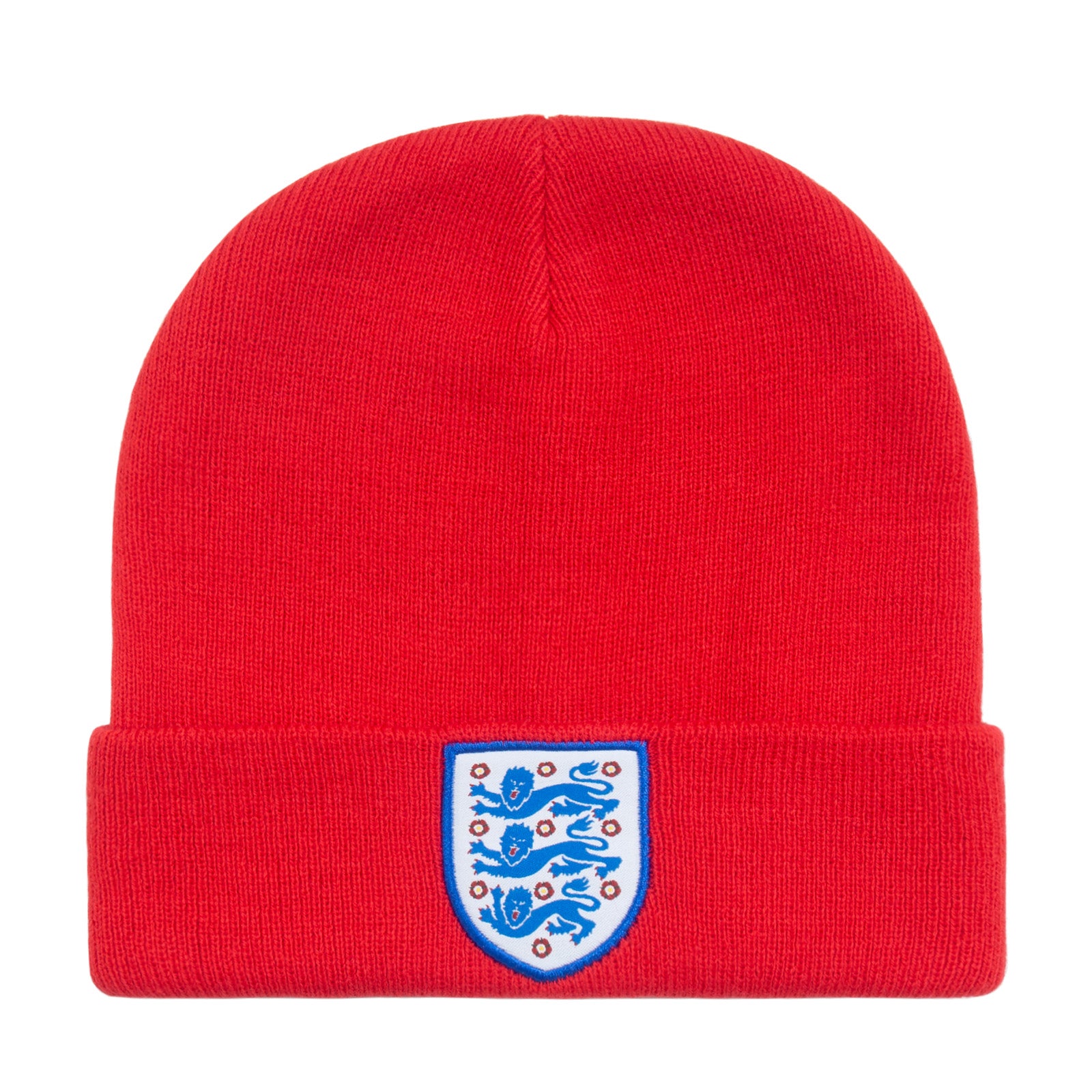 England knitted beanie hat red