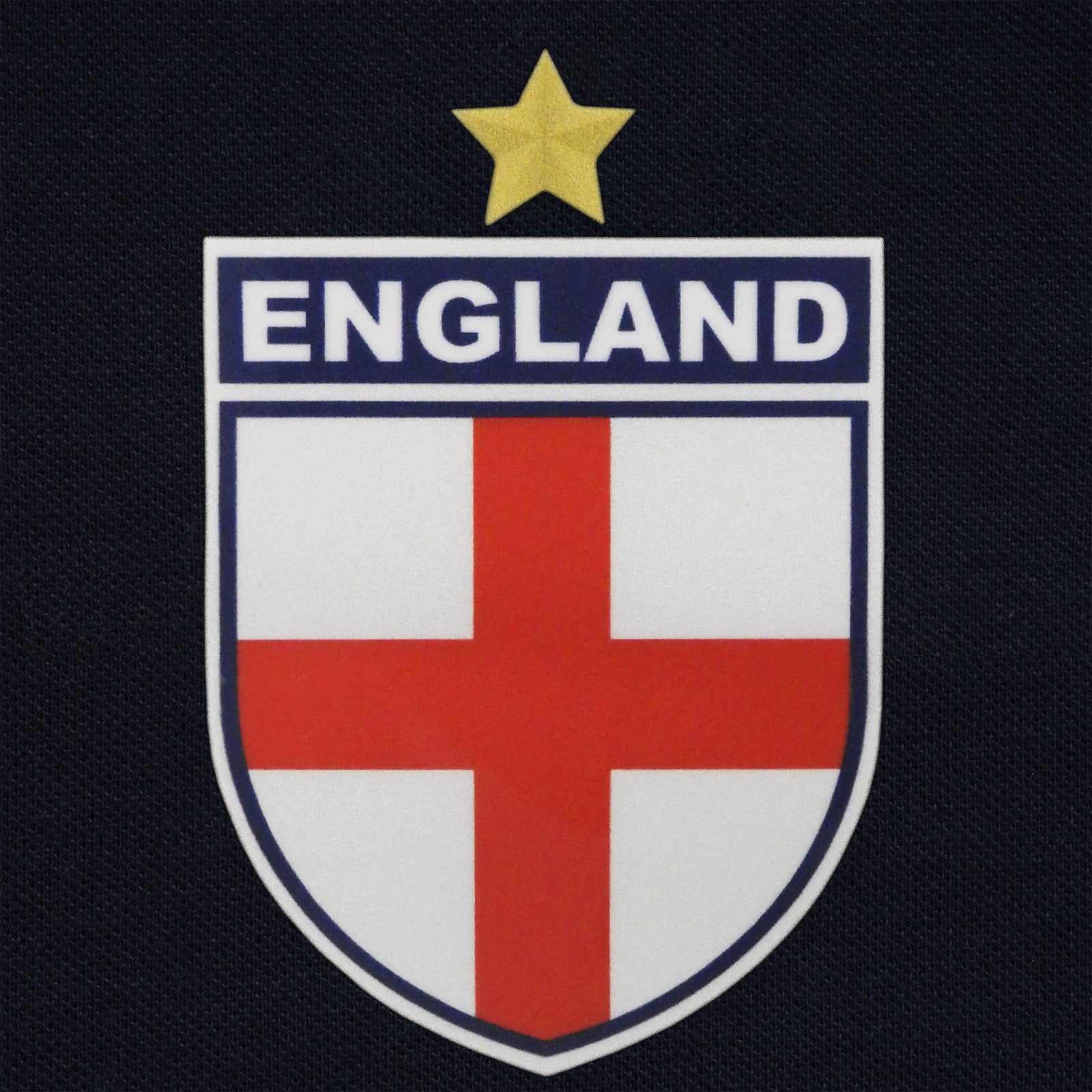 England retro polo shirt in navy with printed logo on the chest