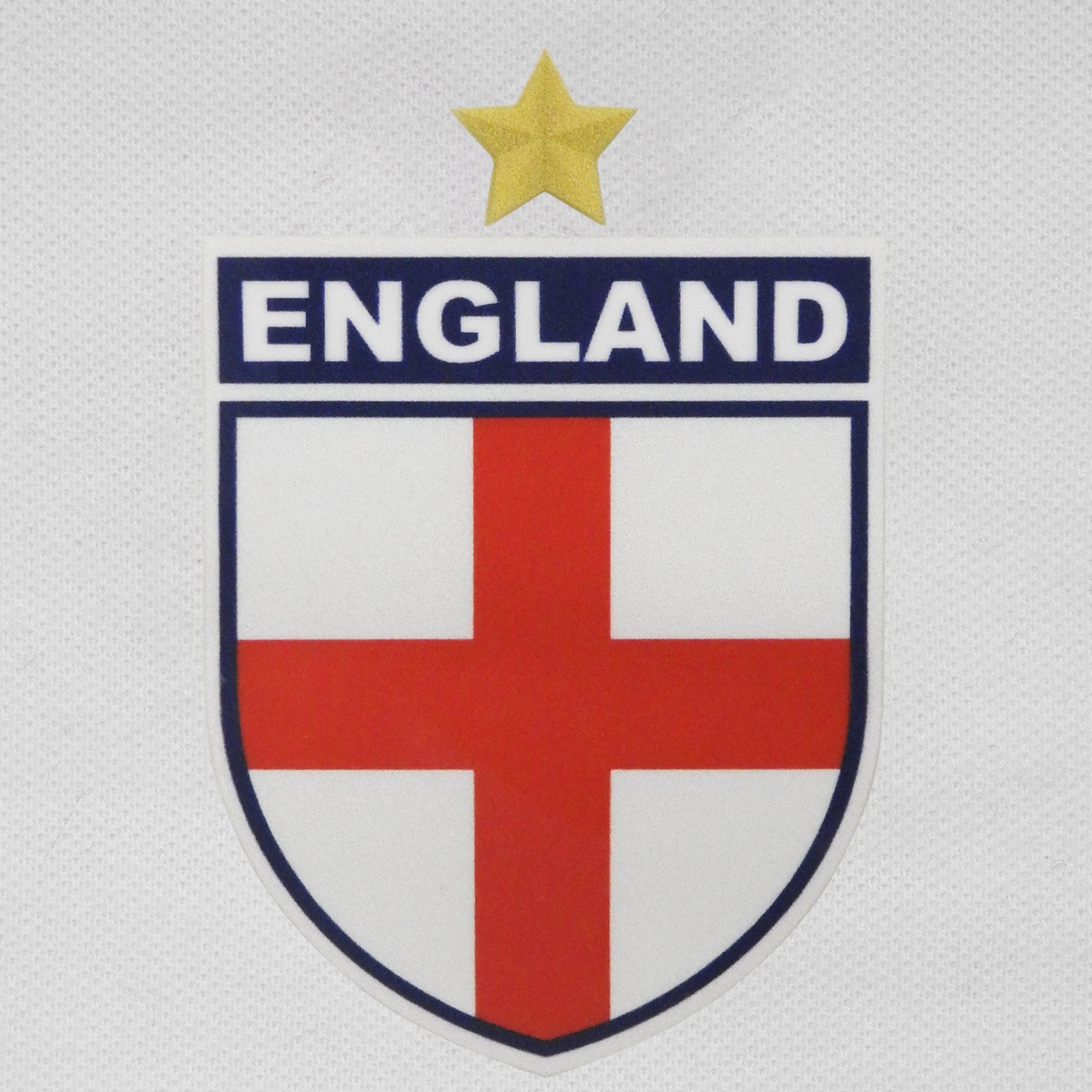 England retro polo shirt in black, navy, red & white with printed logo on the chest