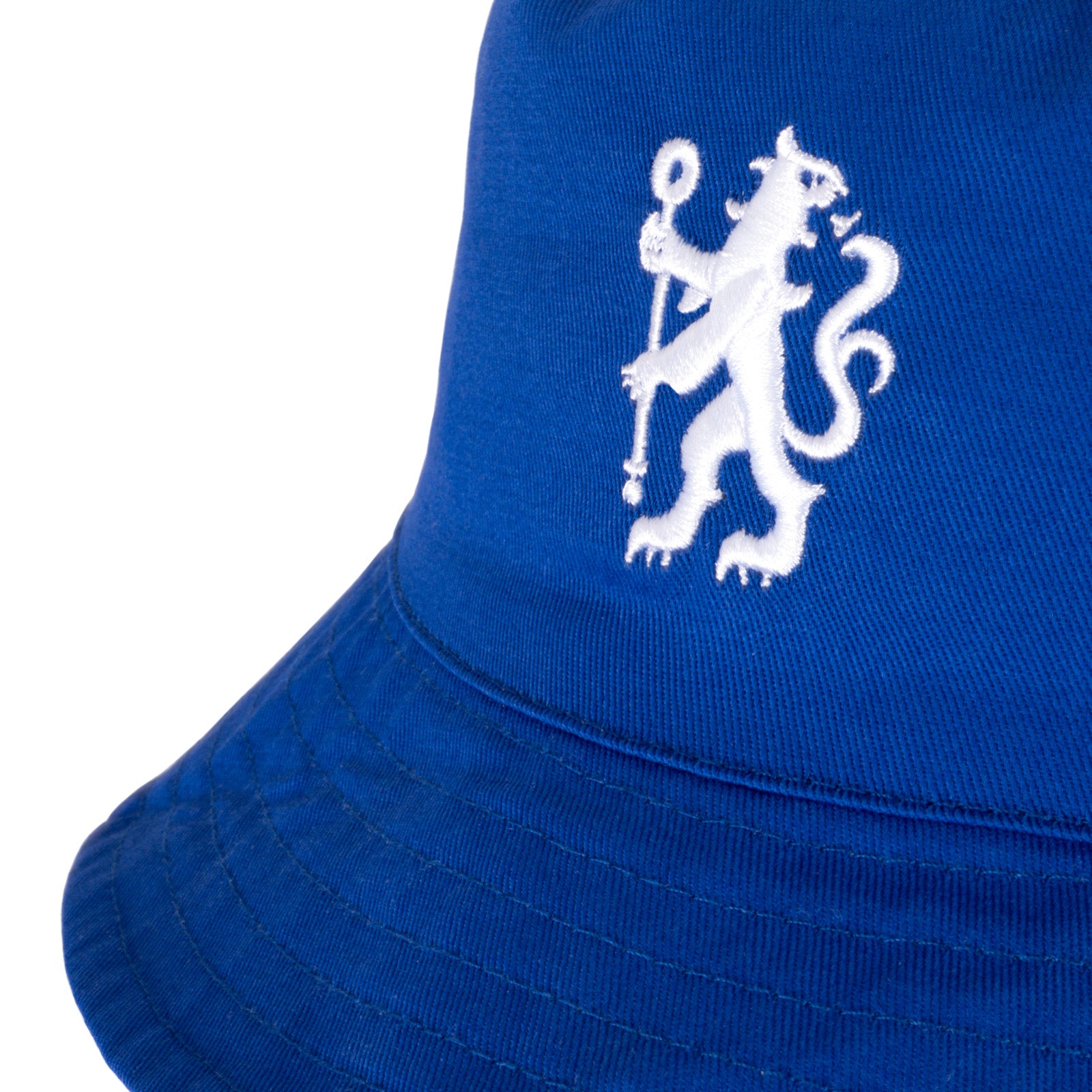 Chelsea reversible bucket hat in royal blue & white