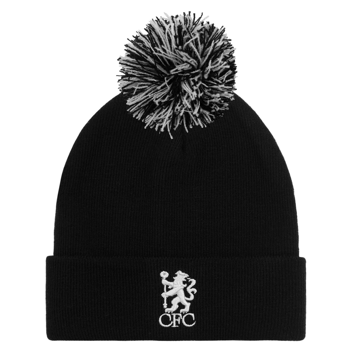 Chelsea beanie hat in royal blue and black
