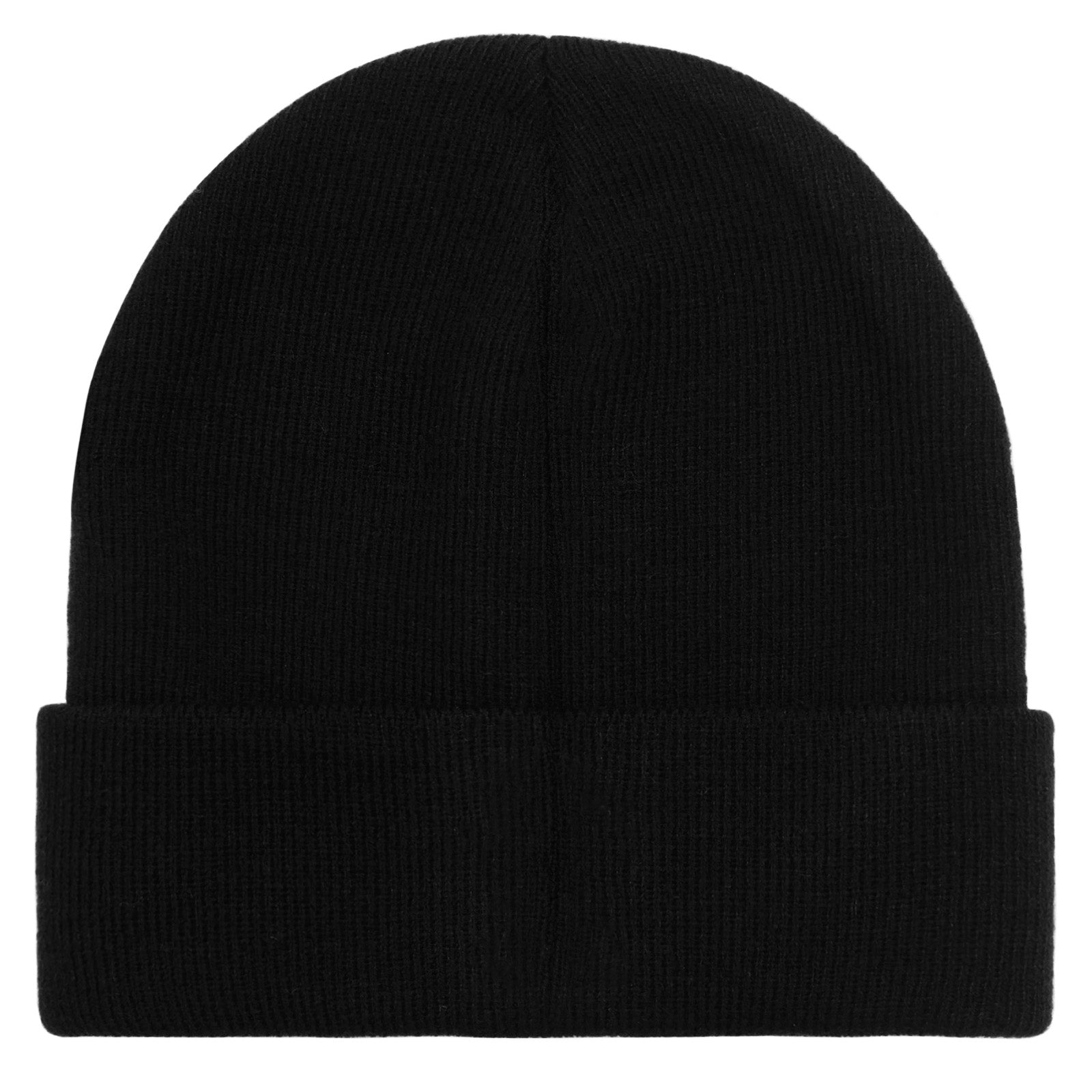 Chelsea beanie hat in black with club lion crest to the front