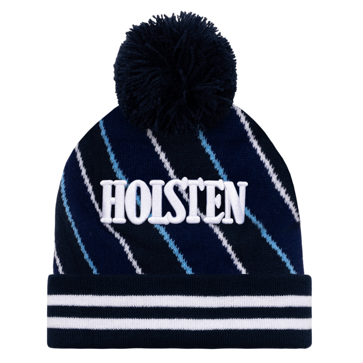Tottenham Hotspur bobble hat in retro blue 1986 away colours