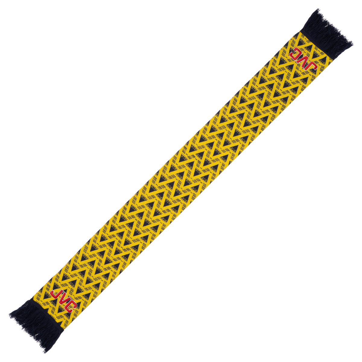 Arsenal football scarf in retro Yellow 1991 away kit colours
