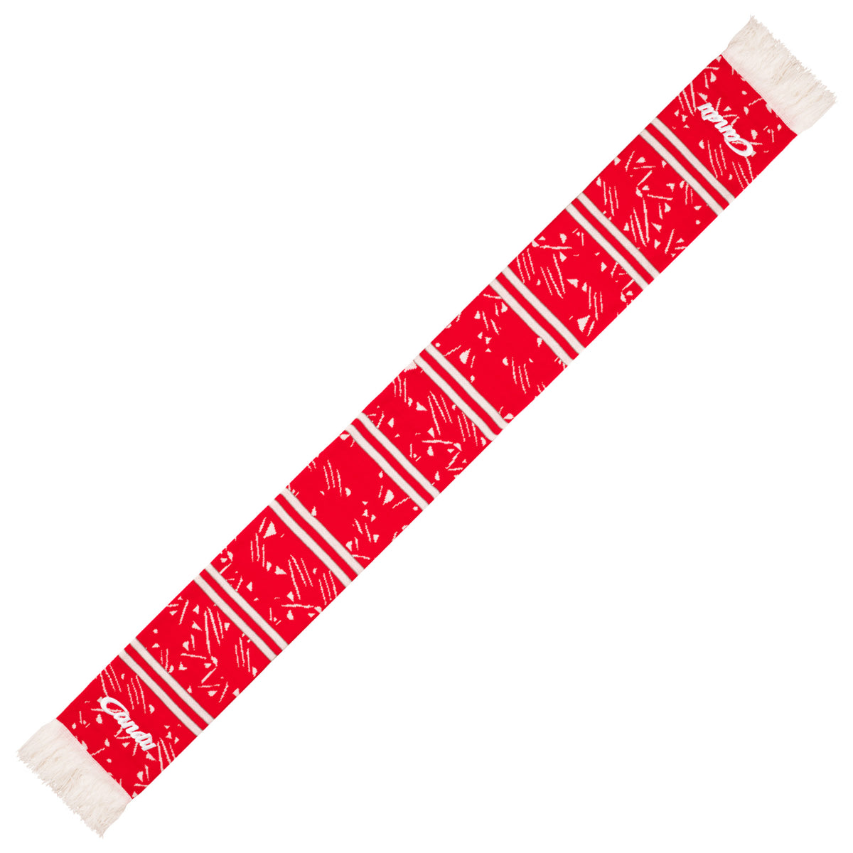 Liverpool football scarf in retro red 1989 home kit colours