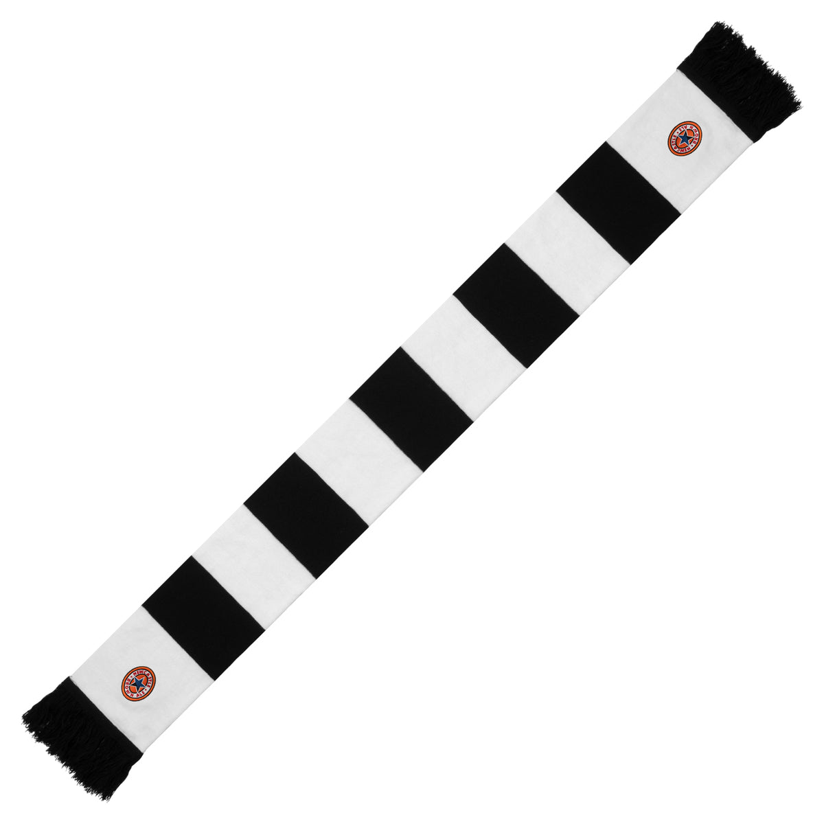 Newcastle football scarf in retro kit colours
