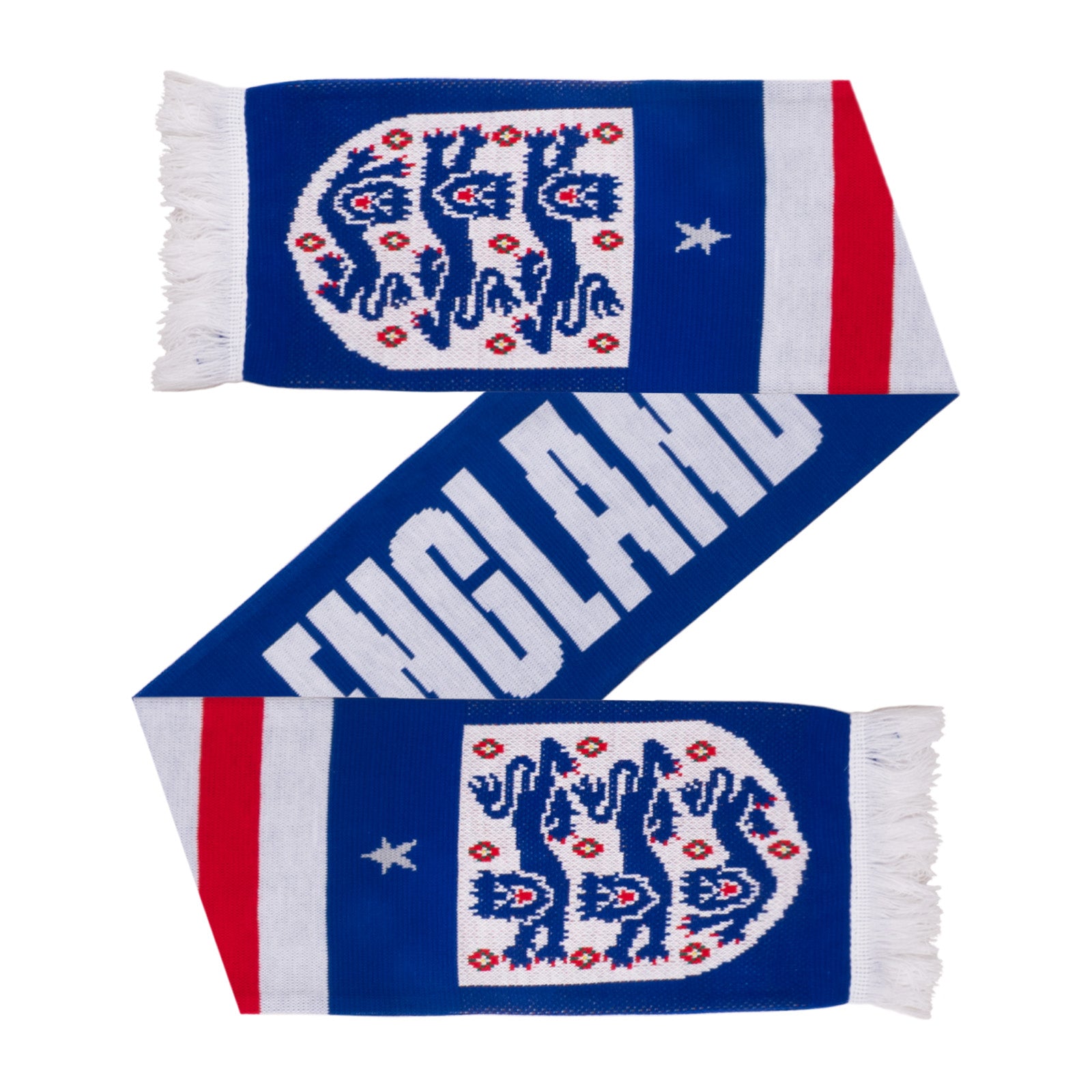 England knitted jacquard scarf