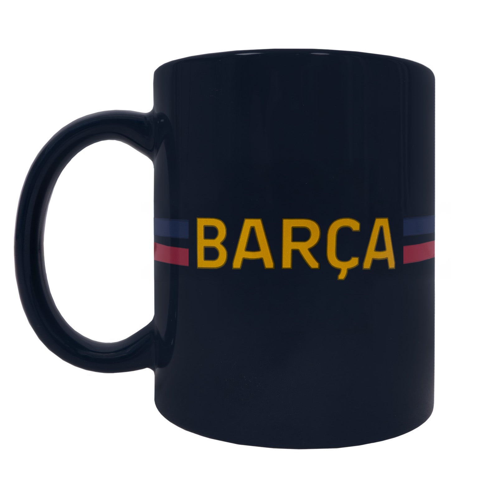 FC Barcelona Mug in blue featuring the club crest and "Barca" text to the sides