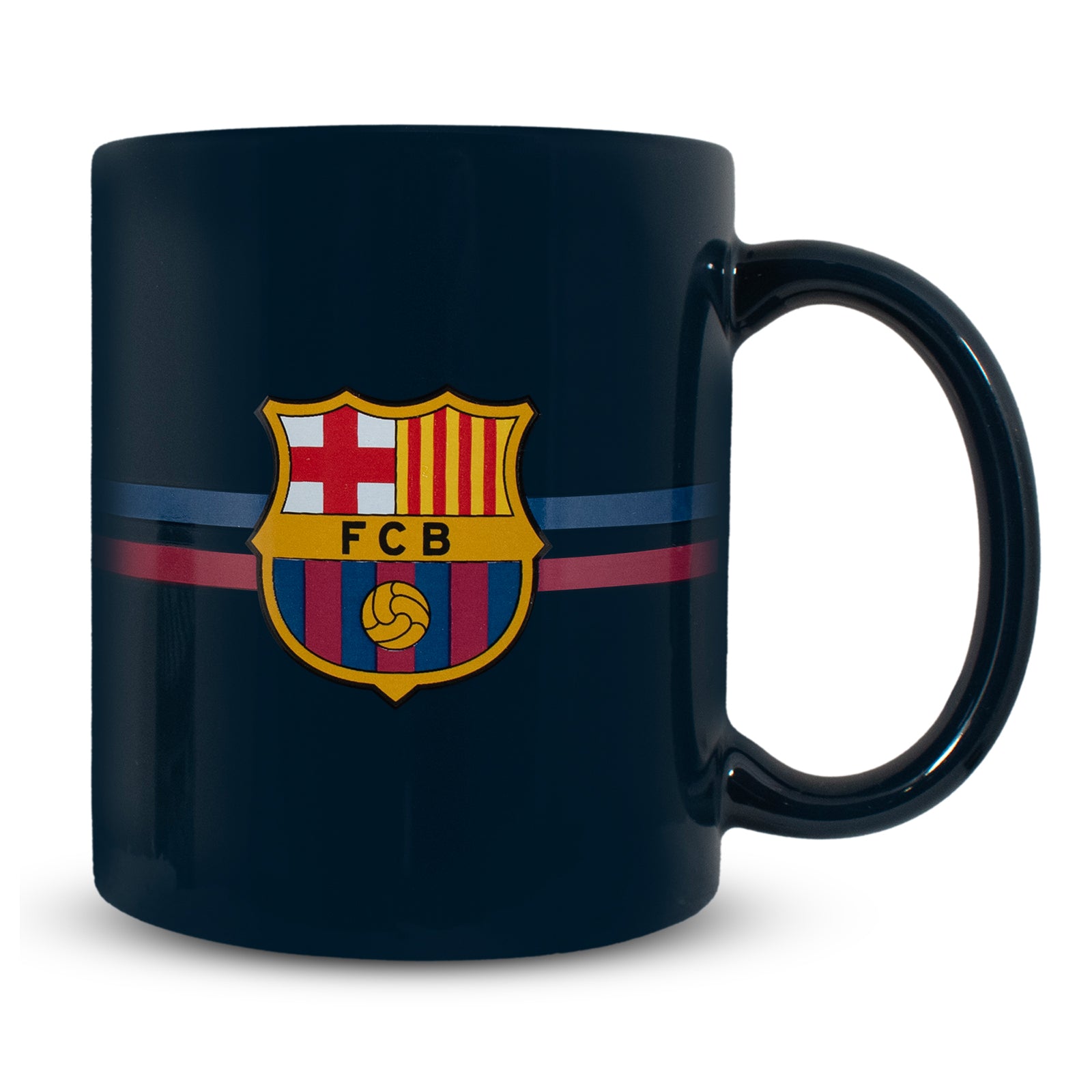 FC Barcelona Mug in blue featuring the club crest and "Barca" text to the sides