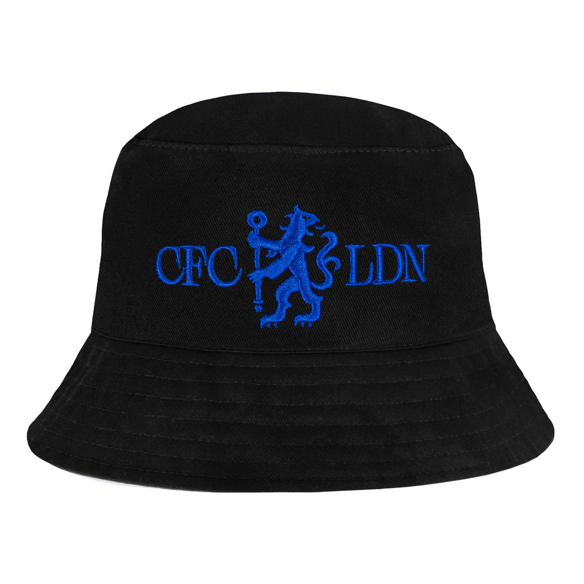 Chelsea reversible bucket hat in royal blue & black