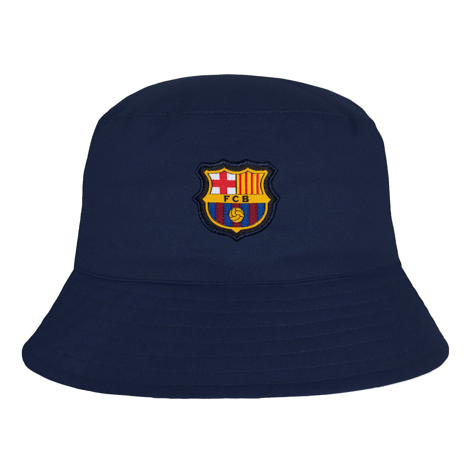 FC Barcelona reversible bucket hat in navy blue & claret