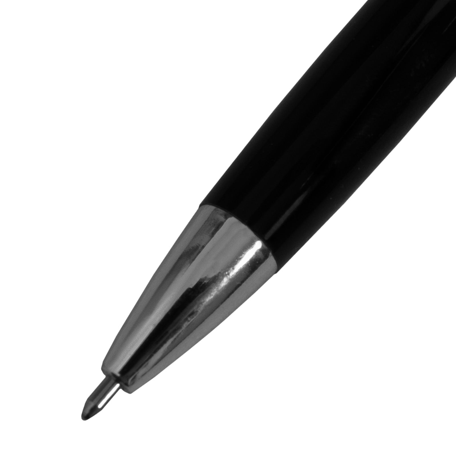 Manchester United pen in black and chrome with club crest to the centre