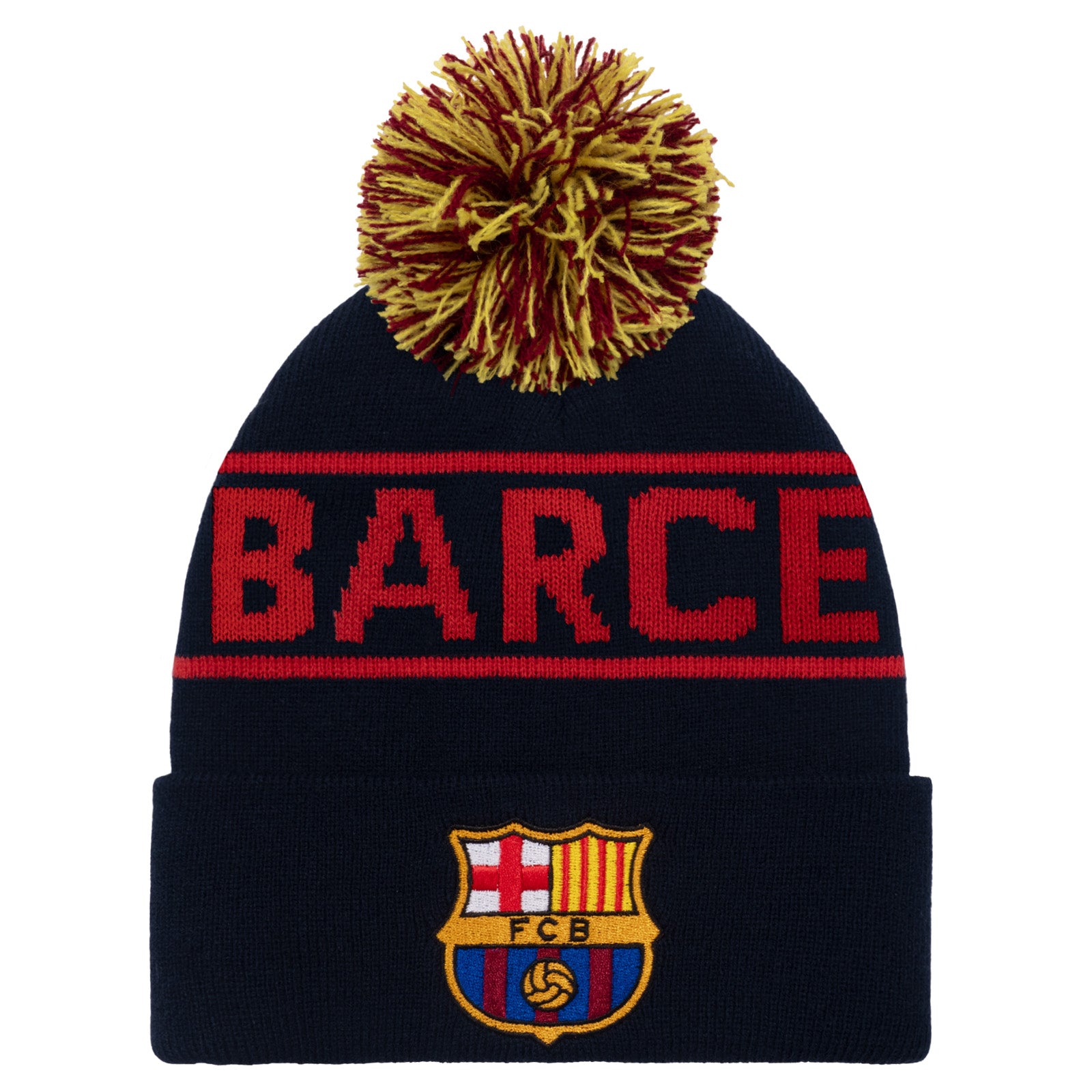 FC Barcelona beanie hat in navy blue