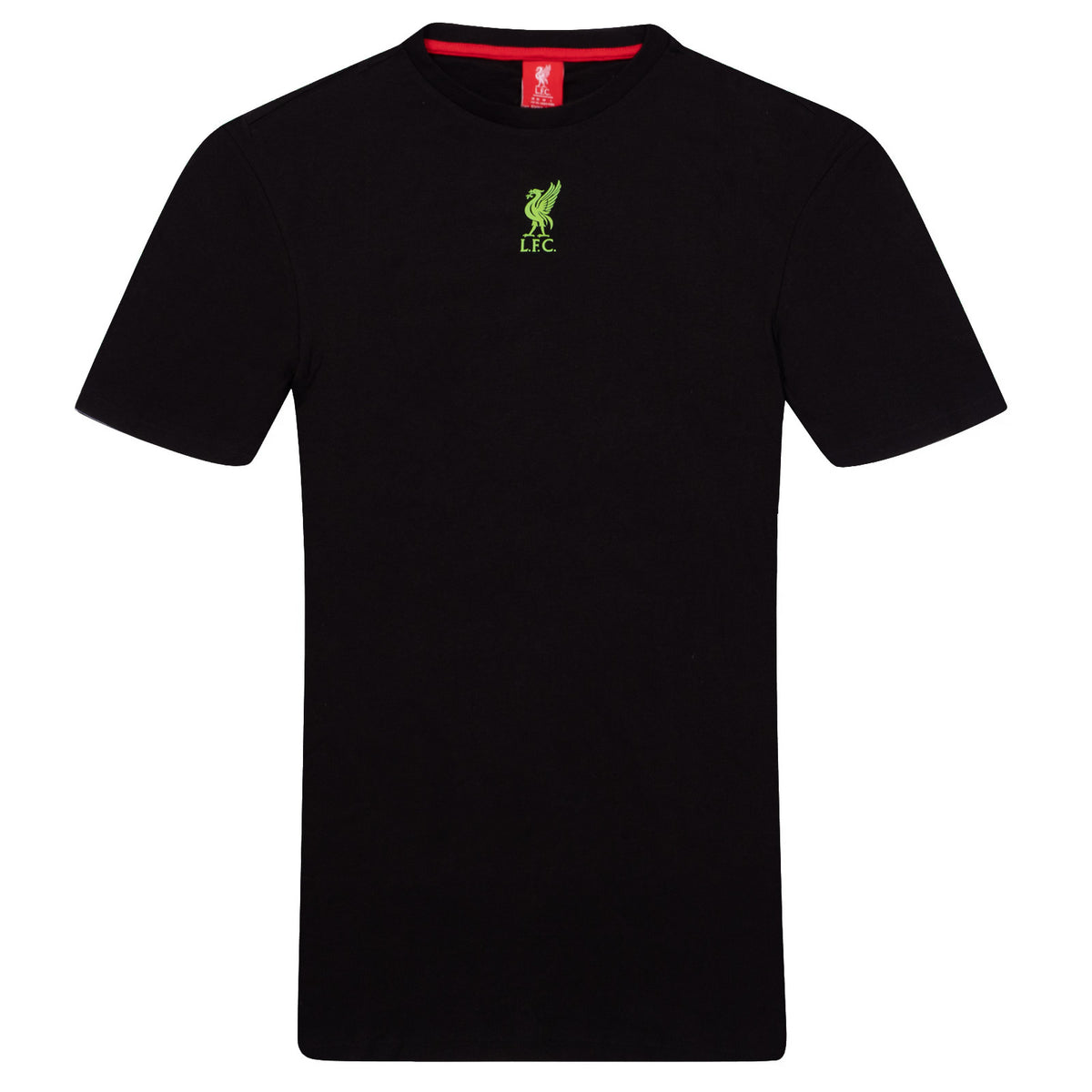 Liverpool adults graphic crew neck T-shirts in black, featuring club crest to front and a standout graphic design on the back