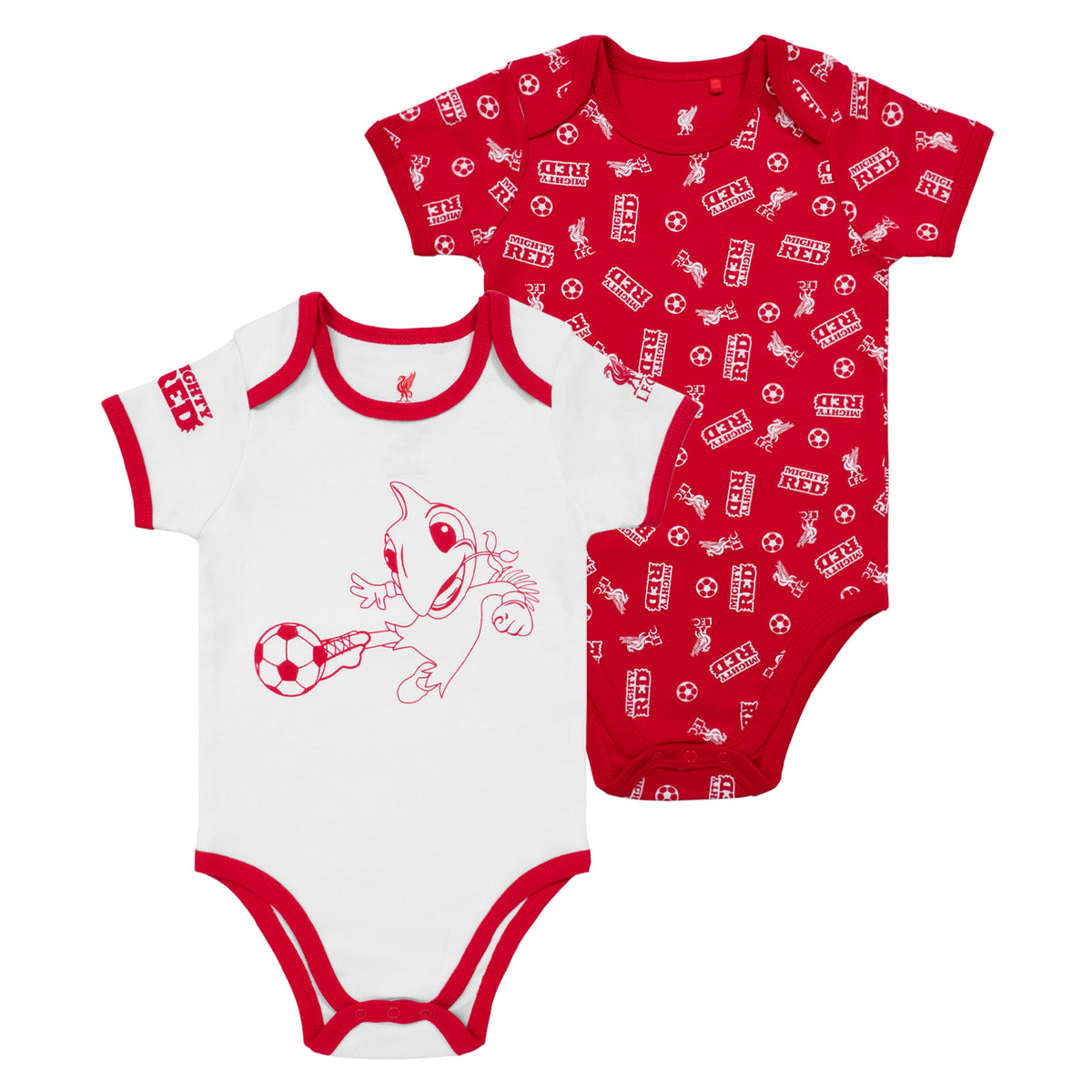Liverpool FC baby 2pk bodysuit in red & white