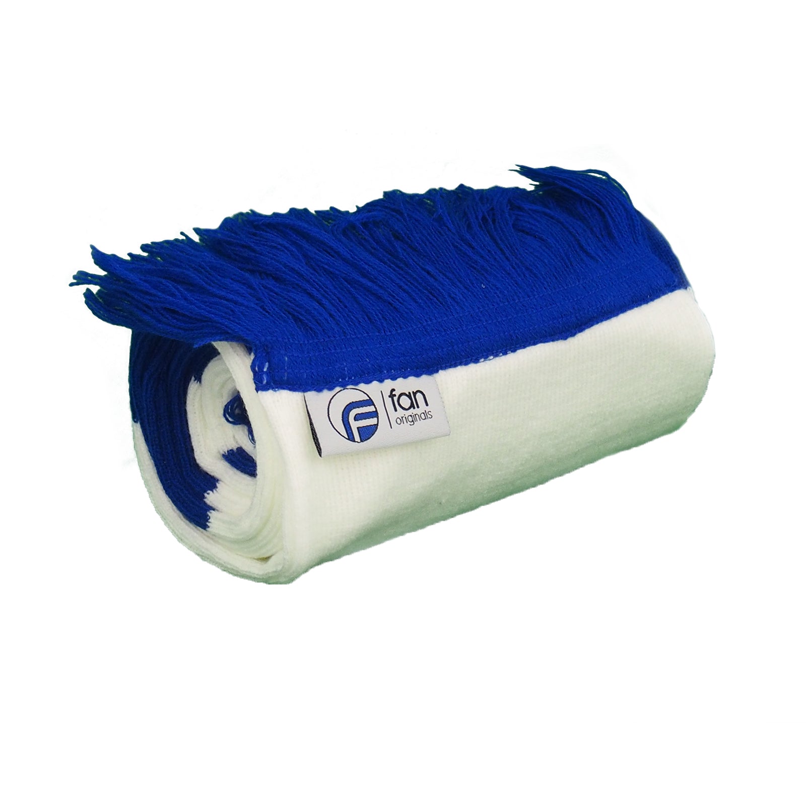 Everton retro football bar scarf in blue and white