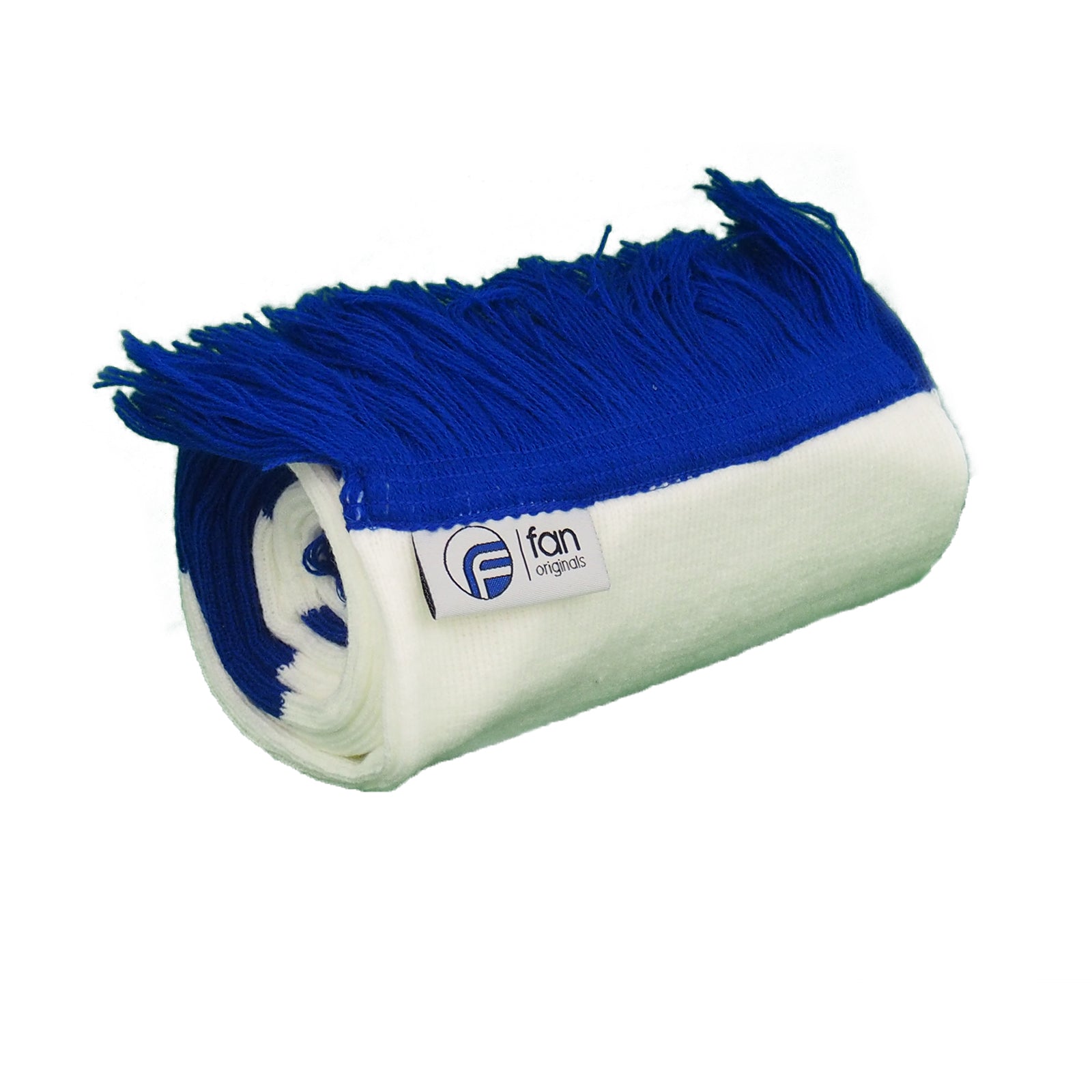 Ipswich Town retro football bar scarf in blue and white