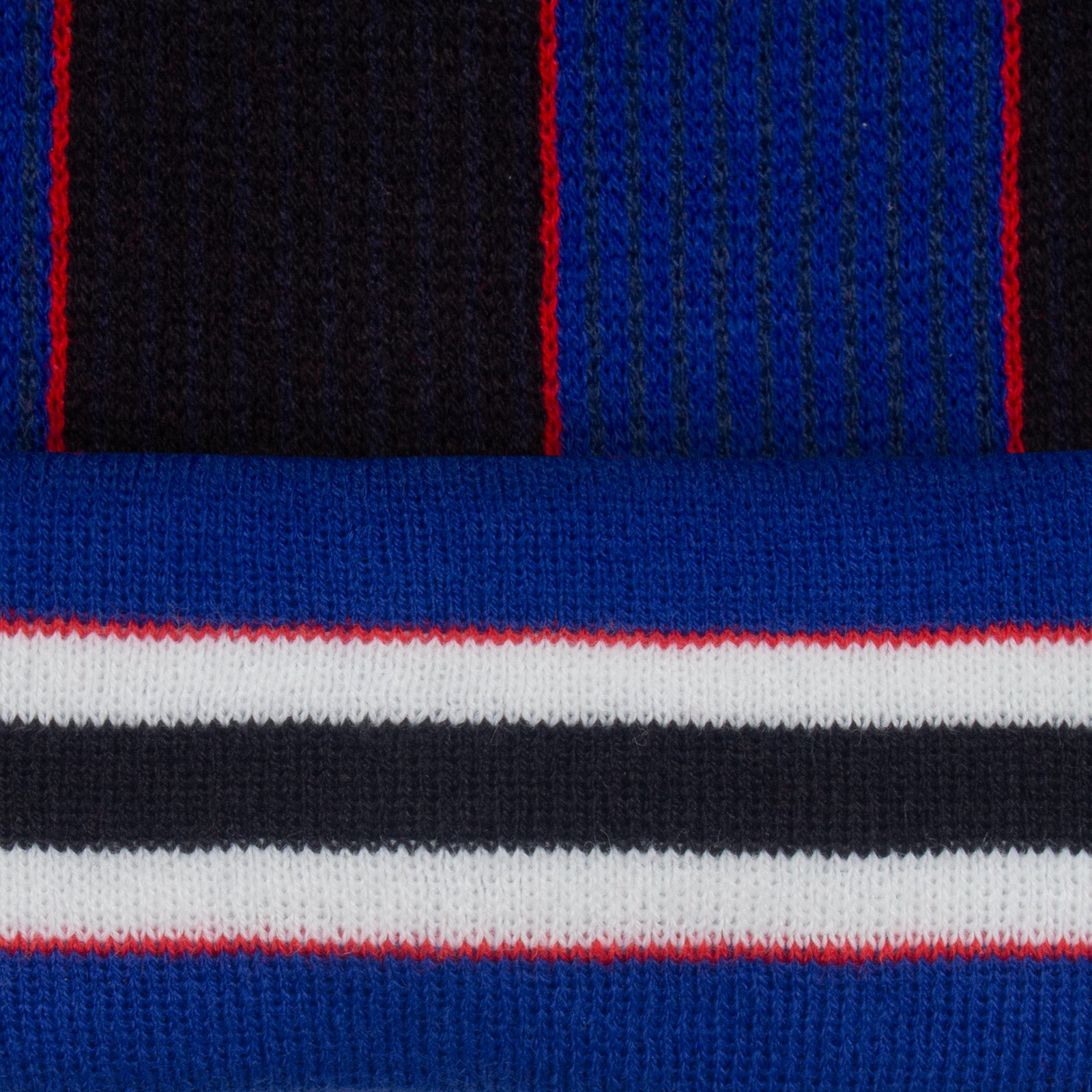 Middlesbrough retro knitted bobble hat in blue 1995 colours