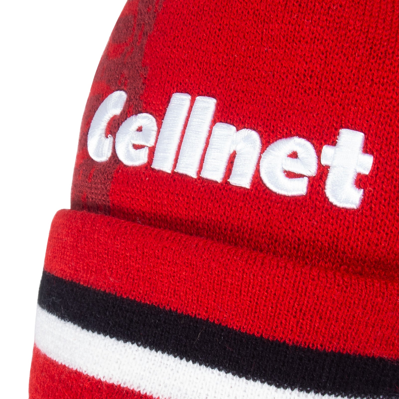 Middlesbrough retro knitted bobble hat in red 1996 colours