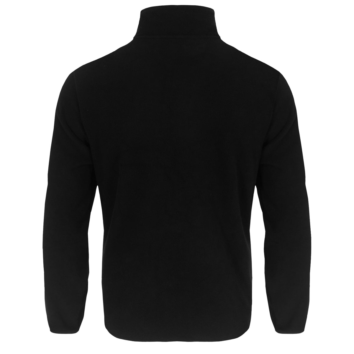 Fulham adults microfleece jacket in black with a woven club crest to chest.