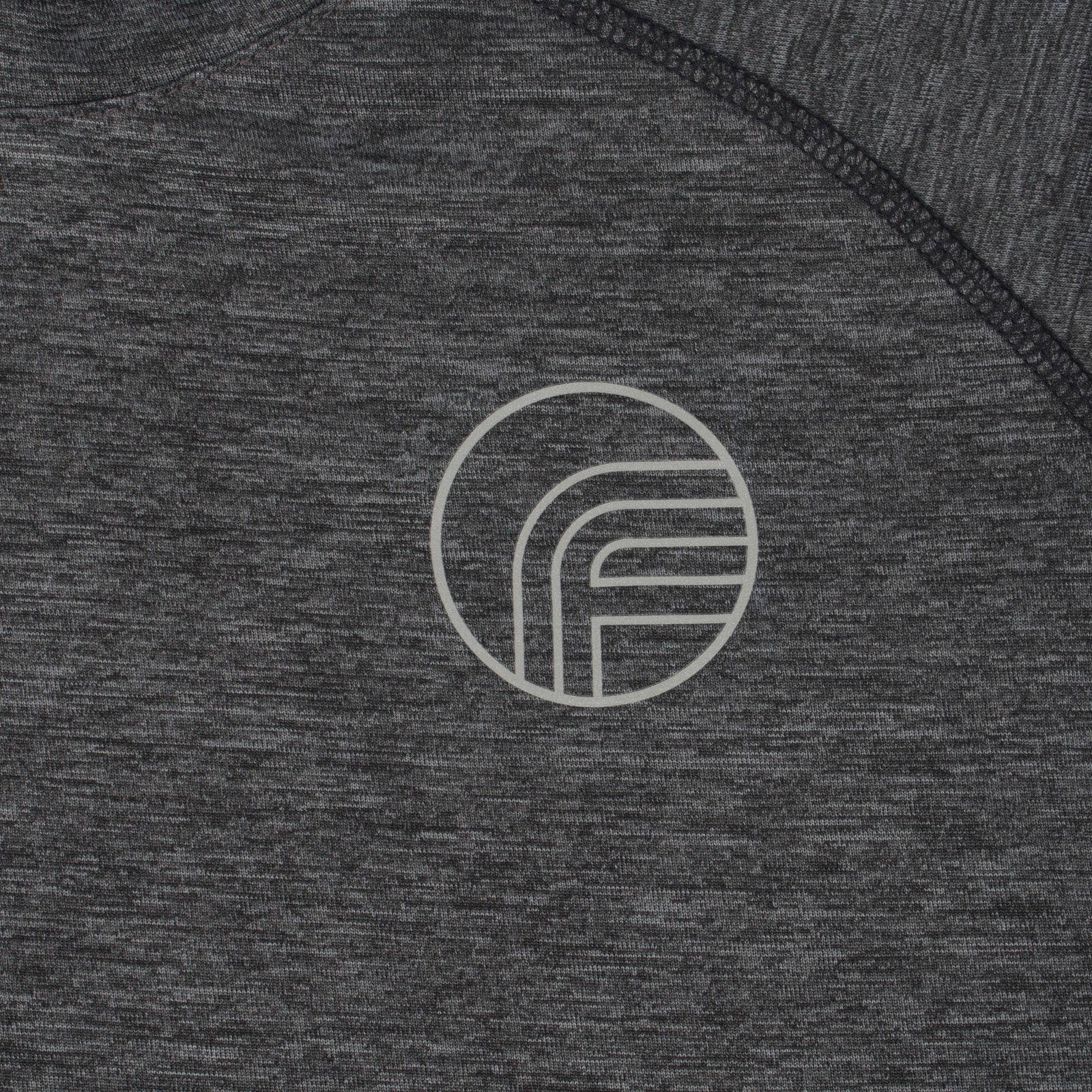 Fan Originals training T-shirt for men in black with reflective logo print to chest.