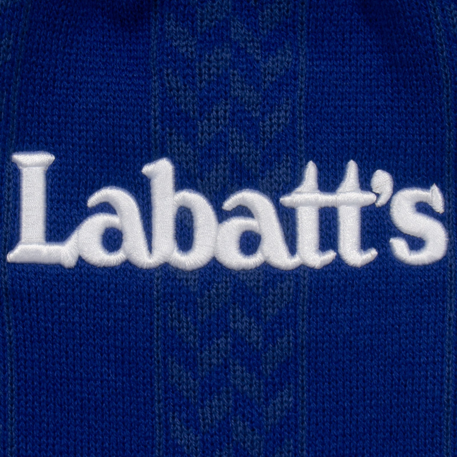 Nottingham Forest retro knitted bobble hat in blue 1993 colours