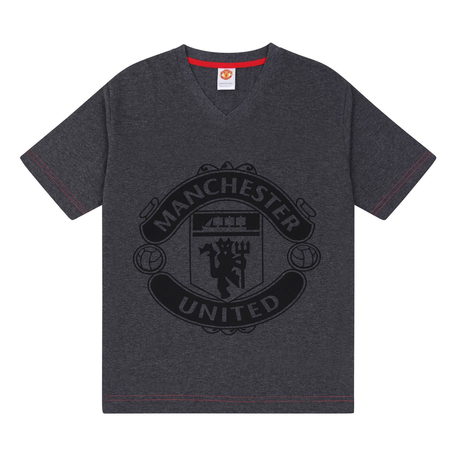 Manchester United short pyjamas for adults in grey