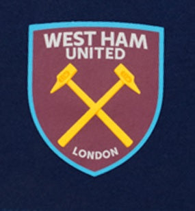 West Ham adults short pyjama set in claret with a short sleeve t-shirt & graphic. Shorts with logo to the left leg.