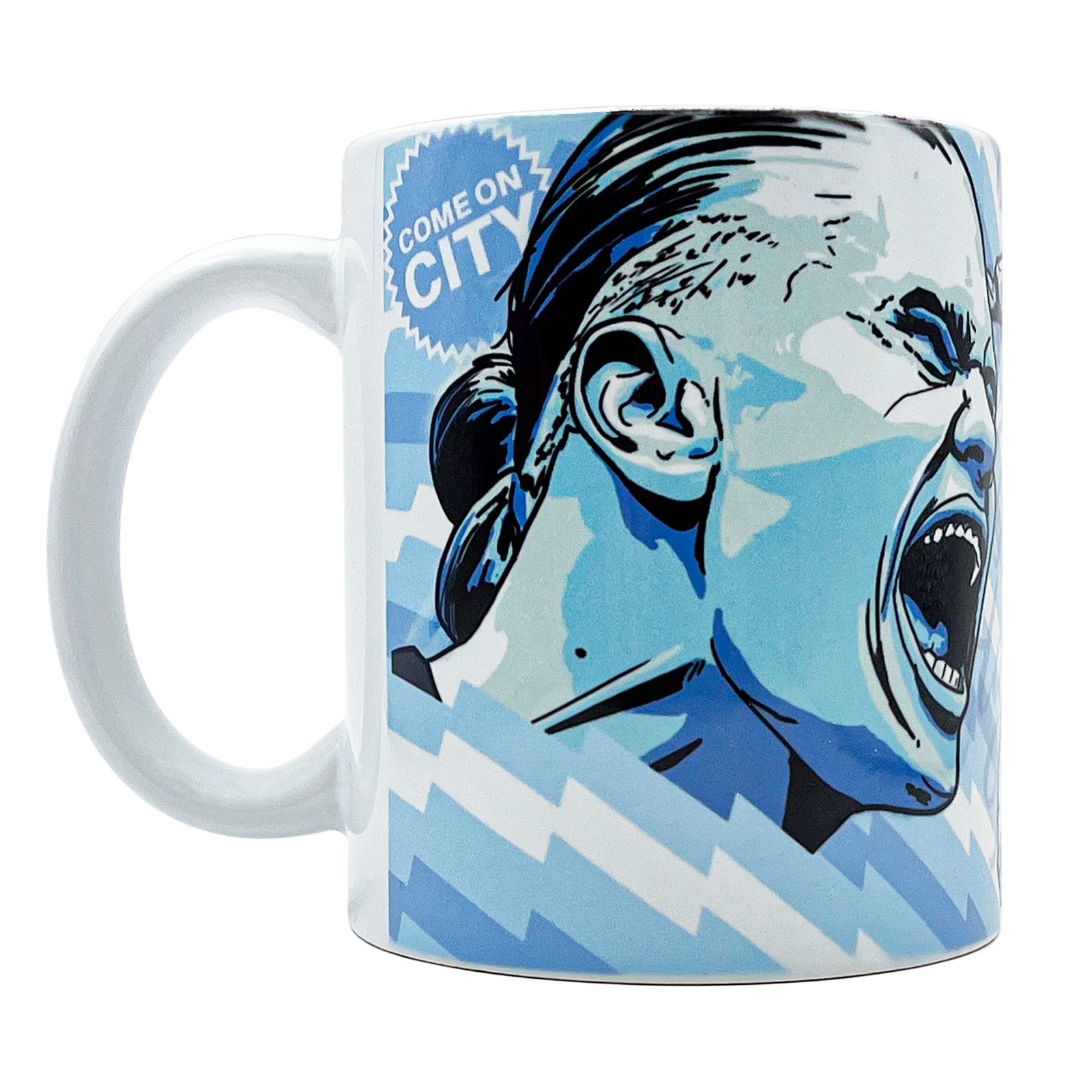 Manchester City legends Haaland mug in blue