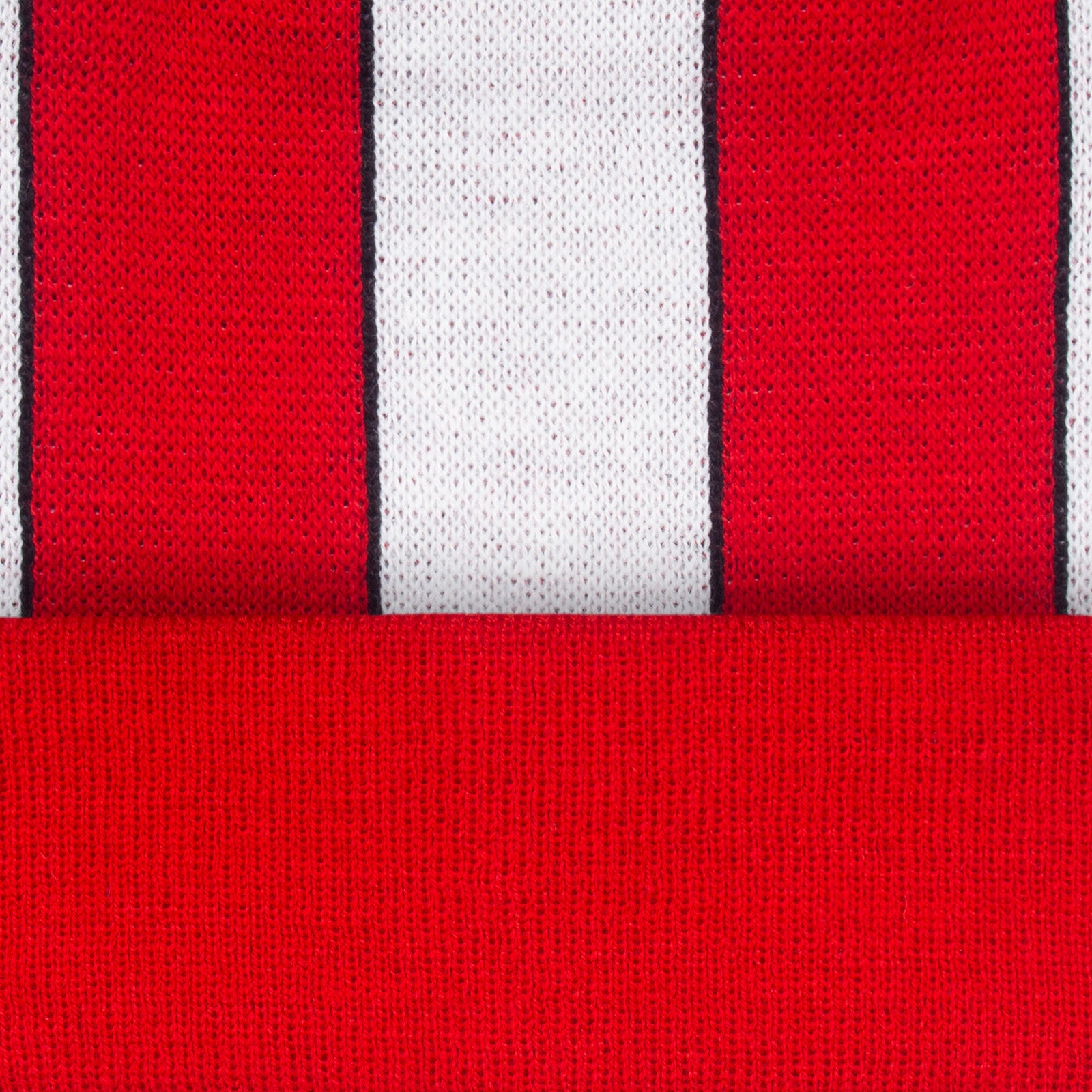 Sheffield United retro knitted bobble hat in red 1992 colours