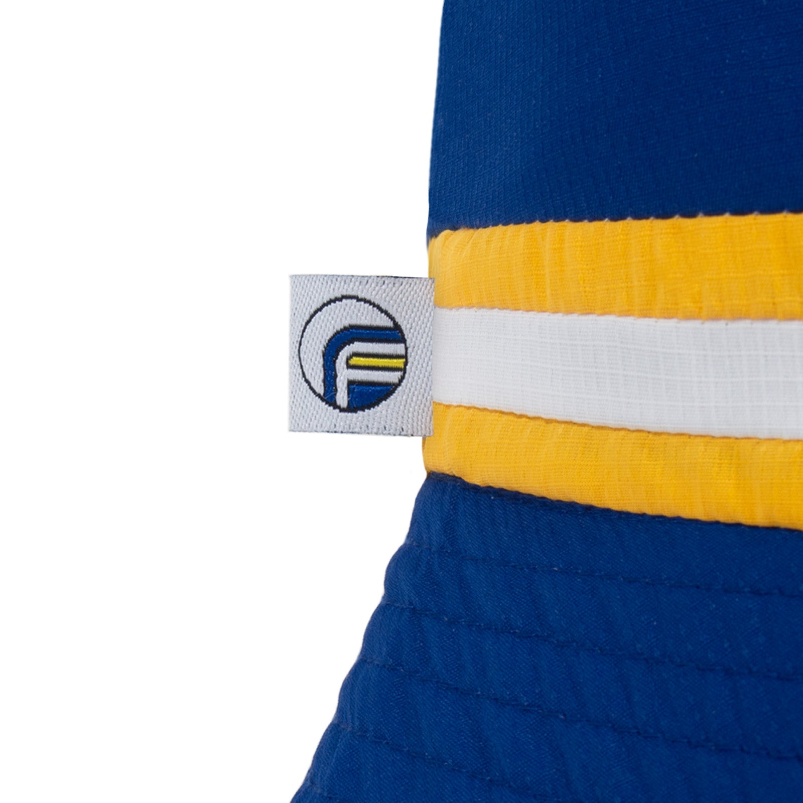 Leeds United bucket hat in white, blue and yellow