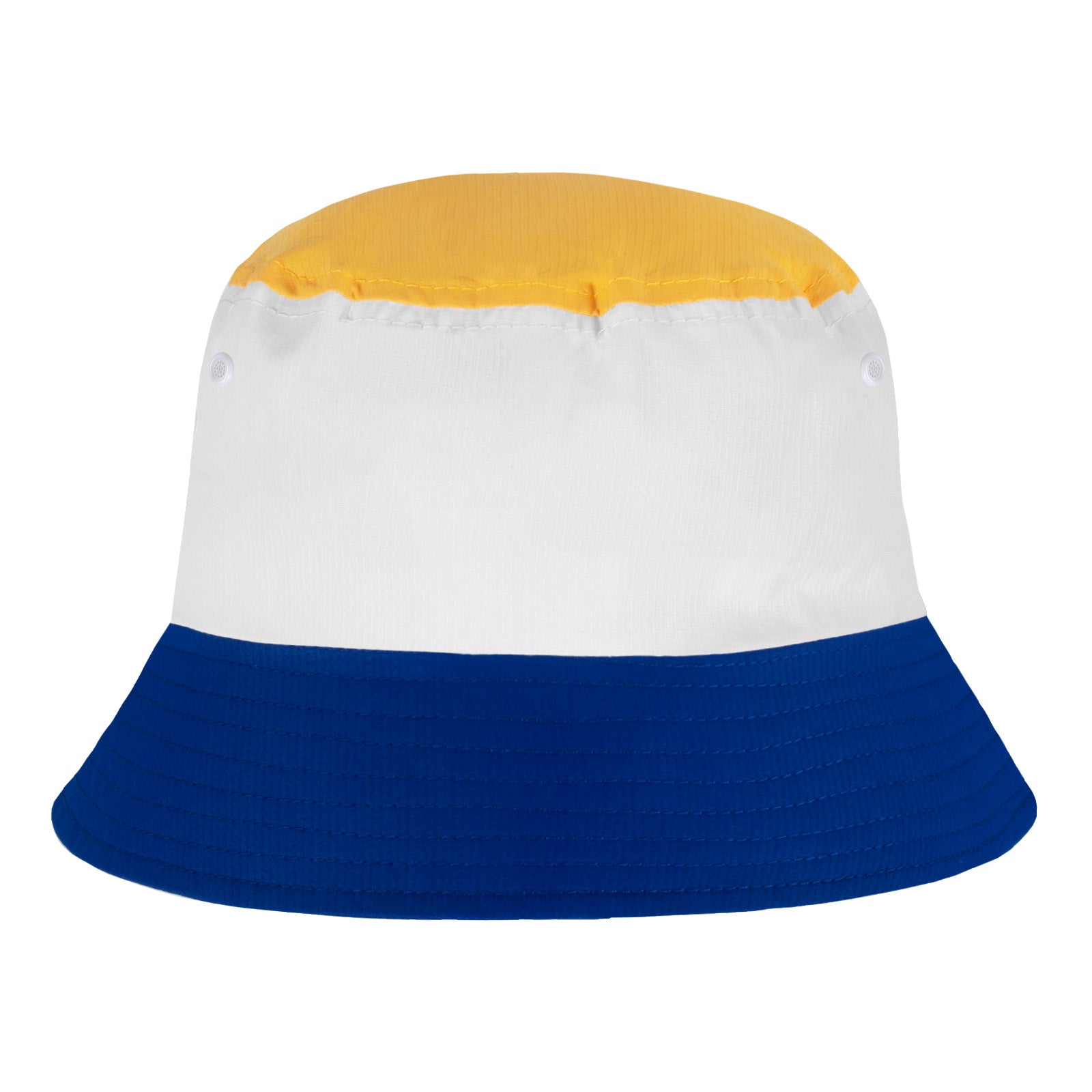 Leeds United bucket hat in white, blue and yellow