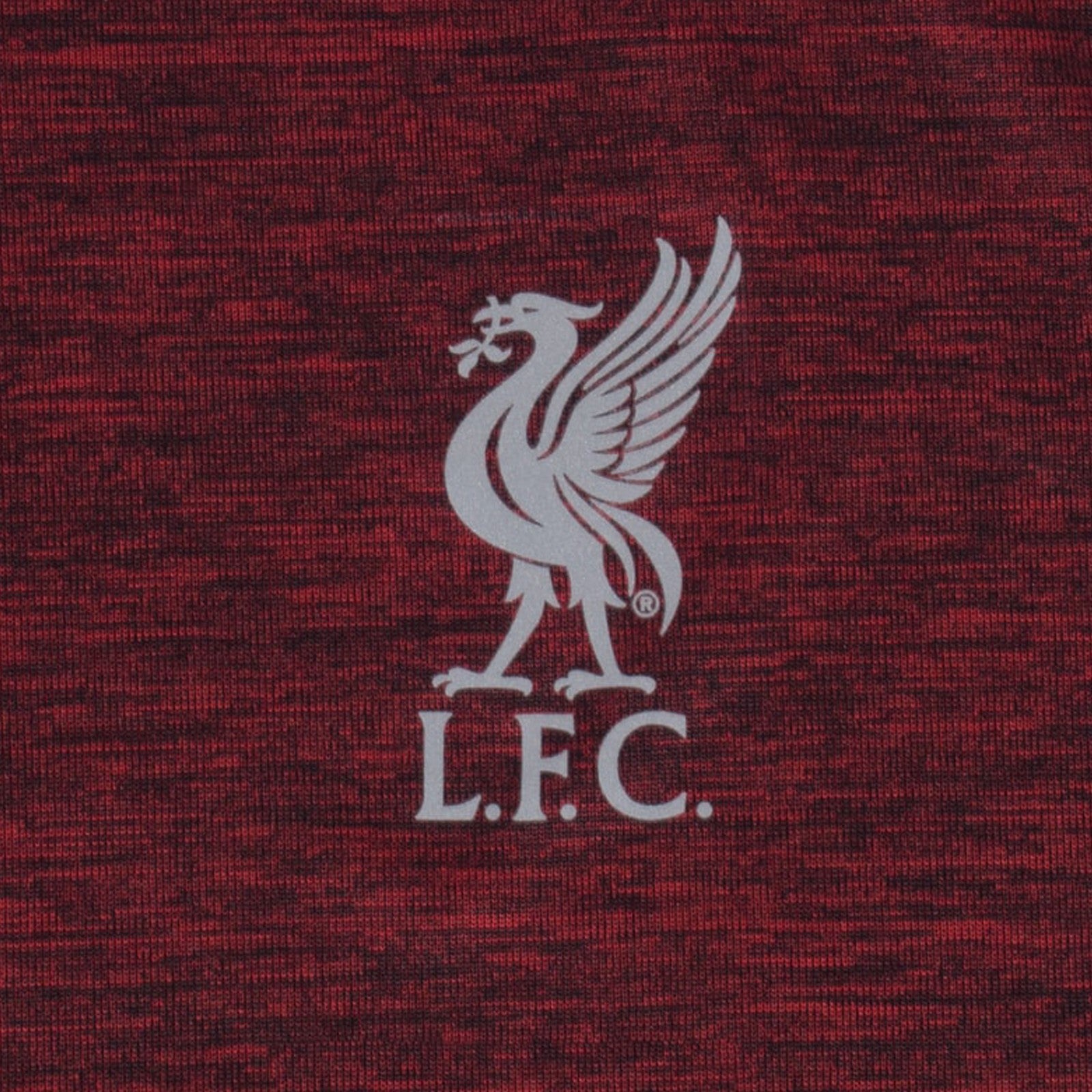 Liverpool kids T-shirt in red marl with club crest to chest