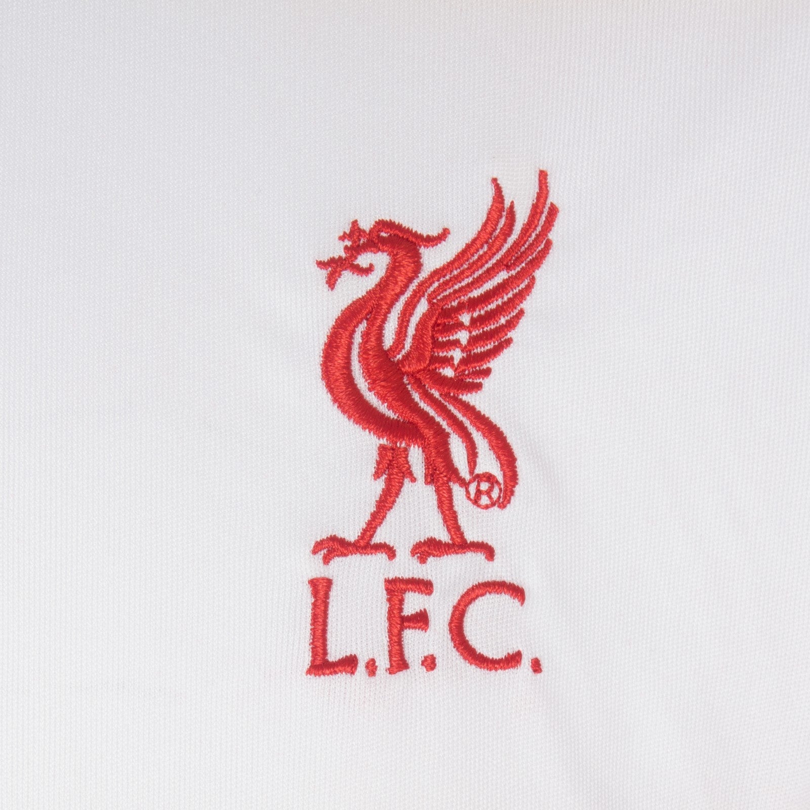 Liverpool kids T-shirt in red & white with woven club crest to chest and players names & number on request.