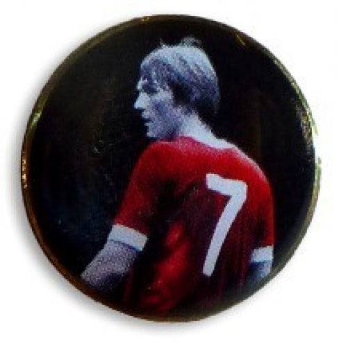 Liverpool Pin Badge -Kenny Dalglish in Red