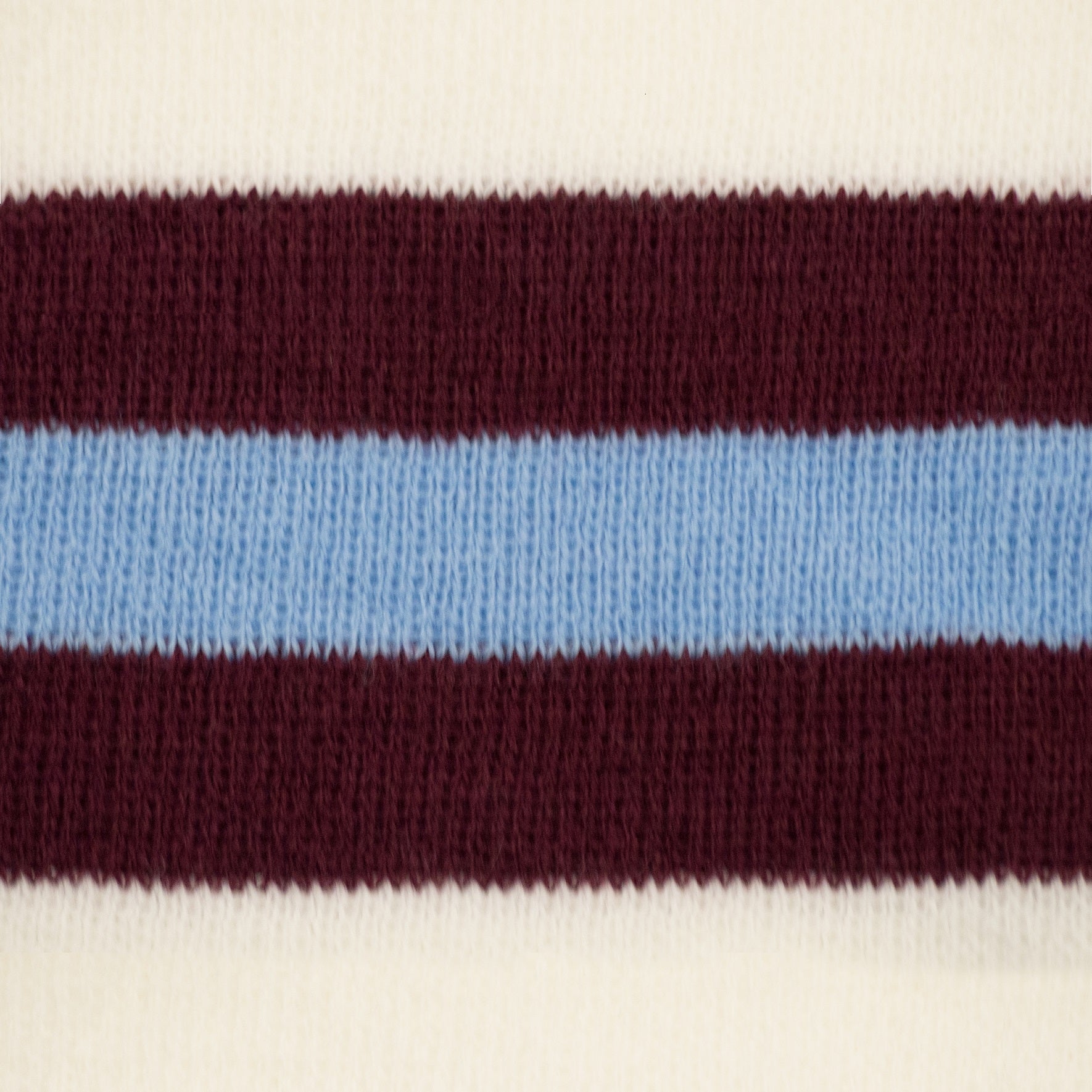 West Ham retro football bar scarf in white, claret and blue