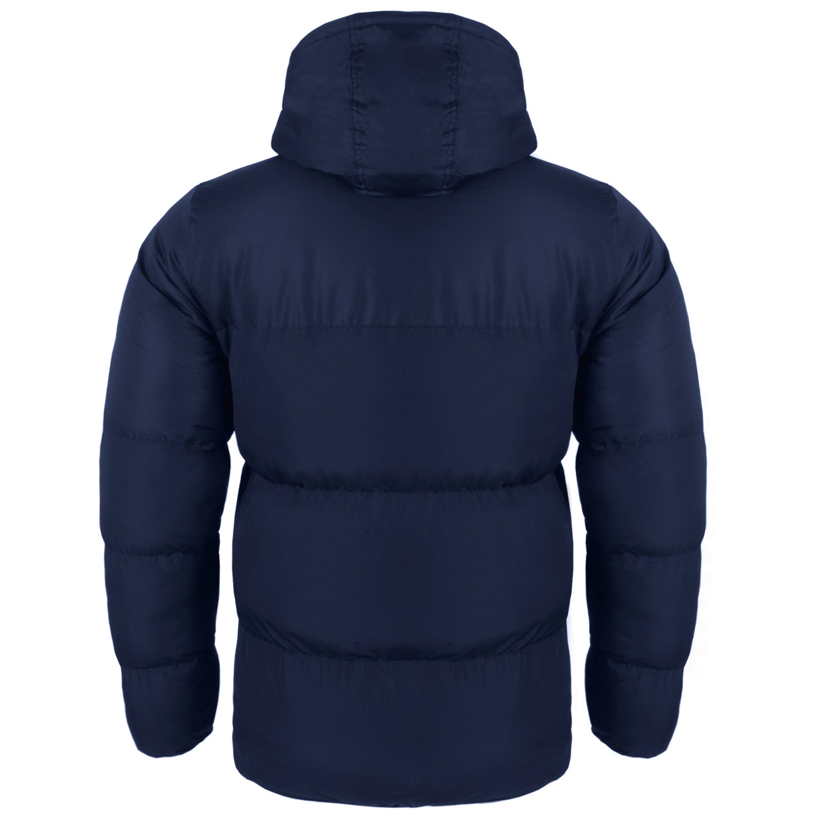 Man City kids quilted jacket in navy with club crest to chest.