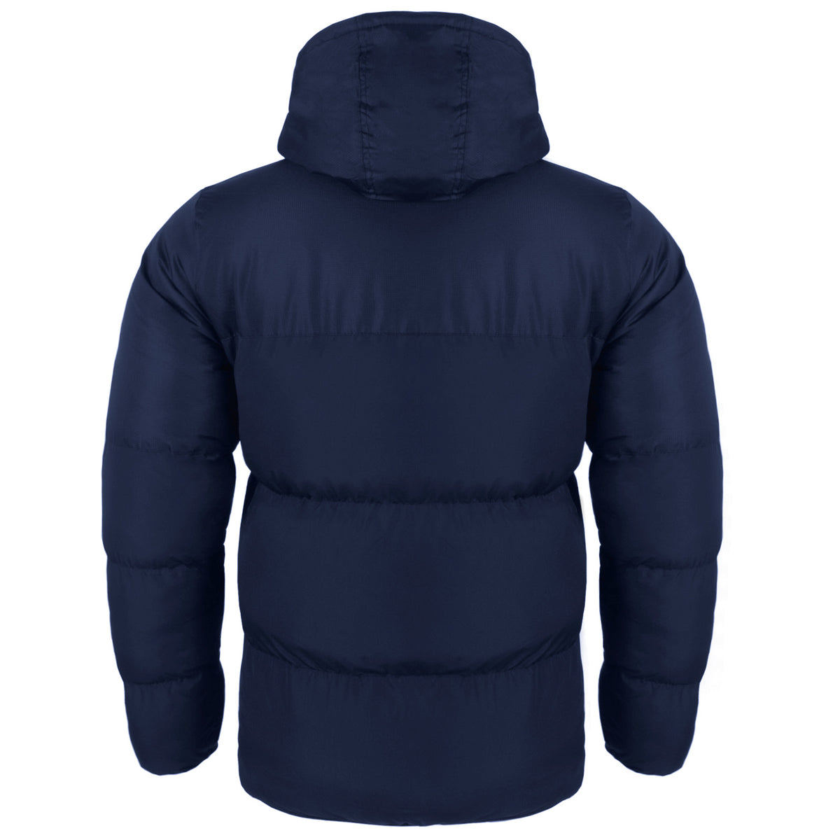 Arsenal kids quilted jacket winter coat in navy with club crest to chest.