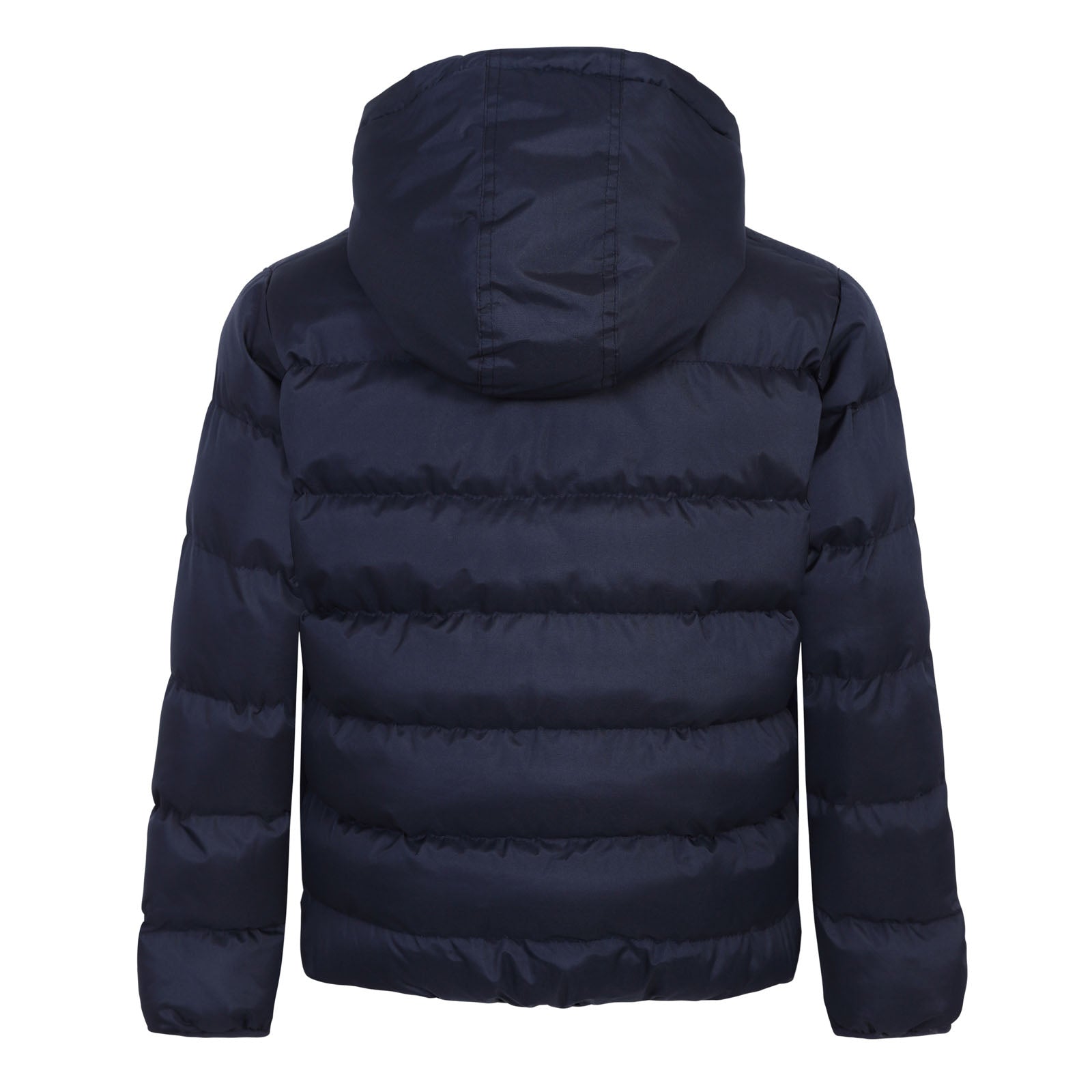 West Ham kids quilted jacket in navy blue with club crest to chest.