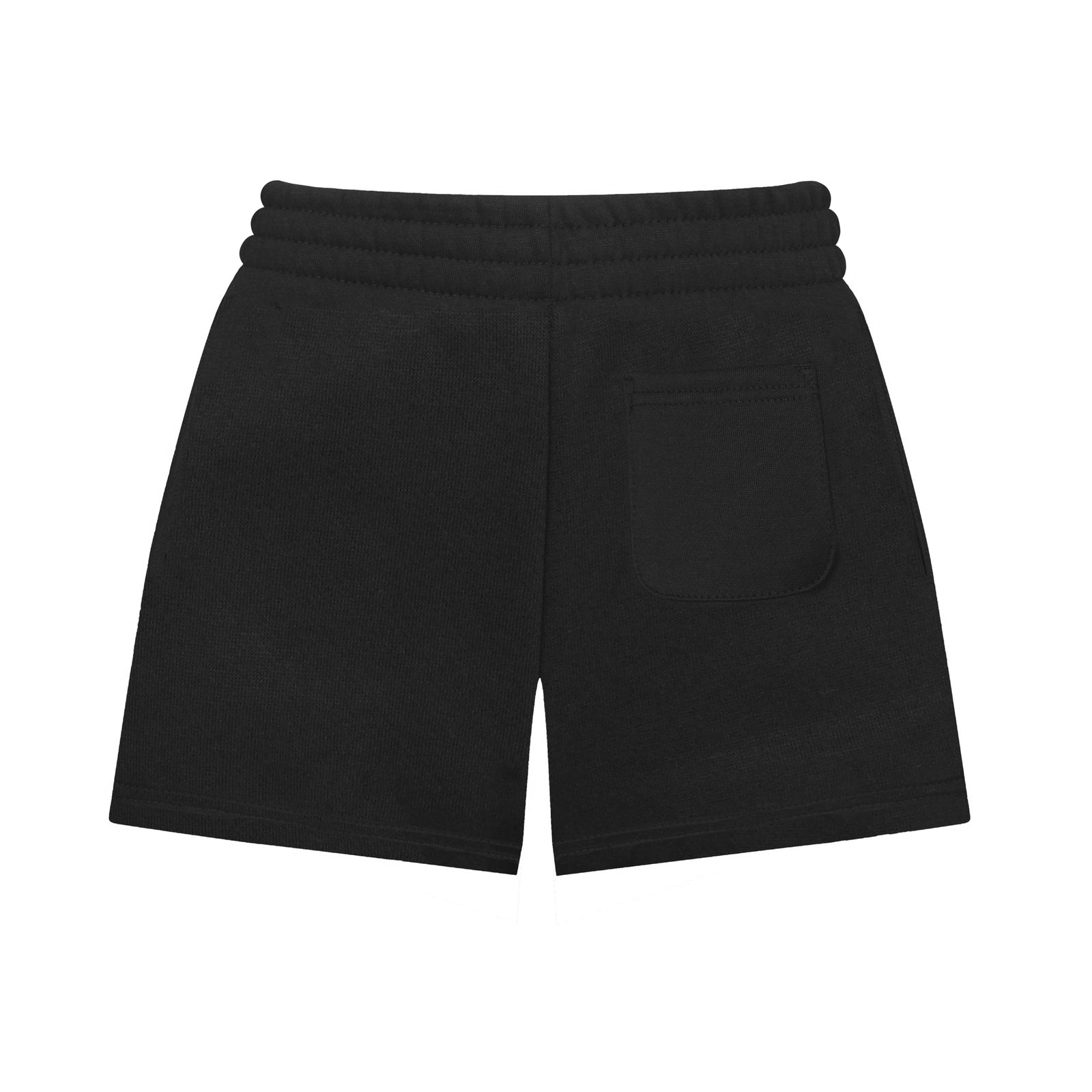 Celtic kids fleece shorts in black with crest to left leg and pockets to front & back.