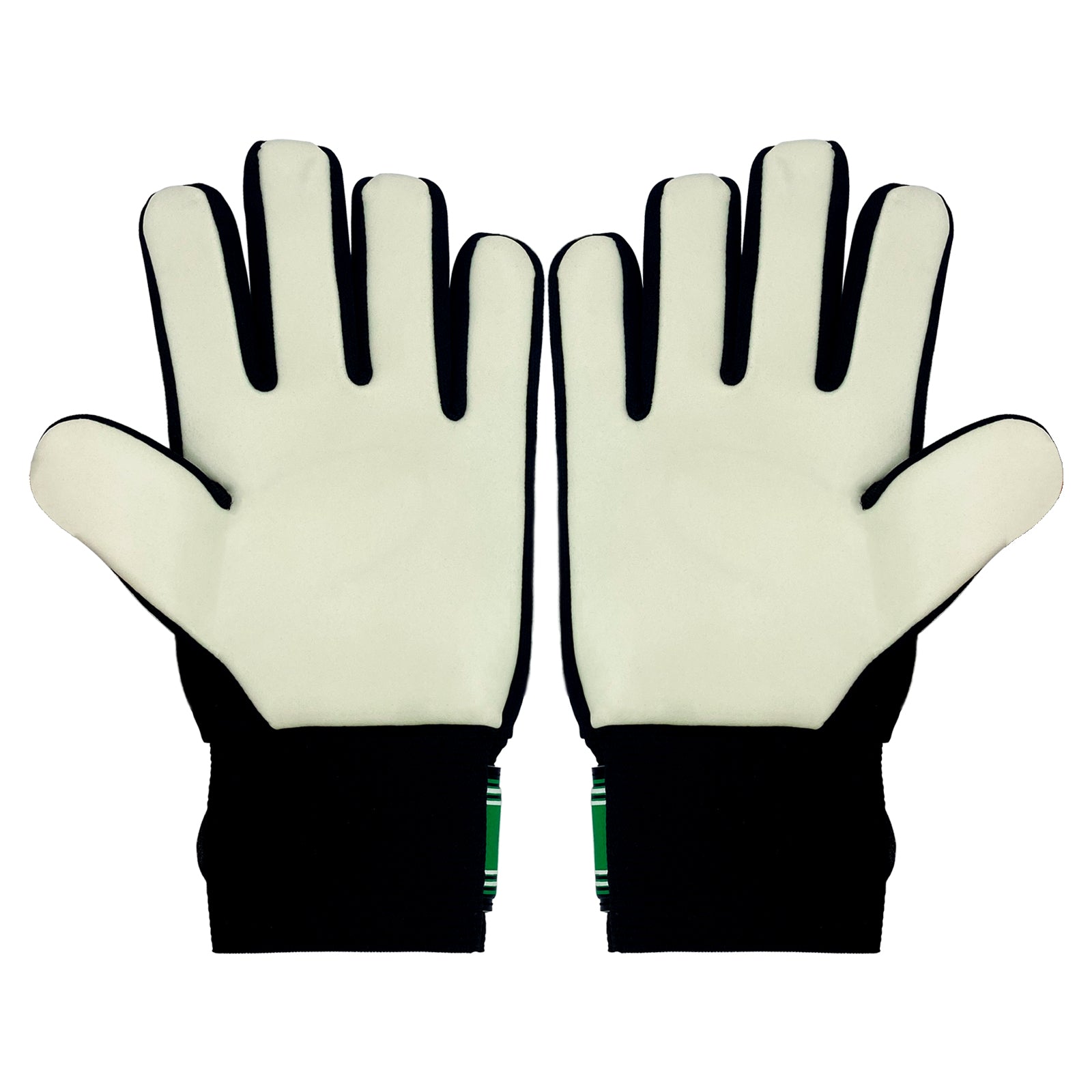 Celtic green & black goalie gloves with Celtic crest & text print to each glove.