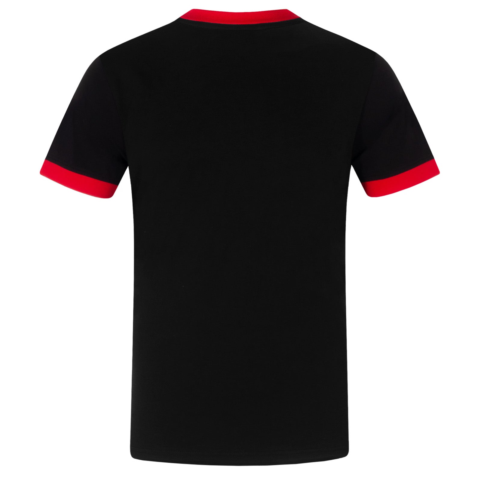 Man Utd adults retro T-shirt in black featuring Manchester crest to front